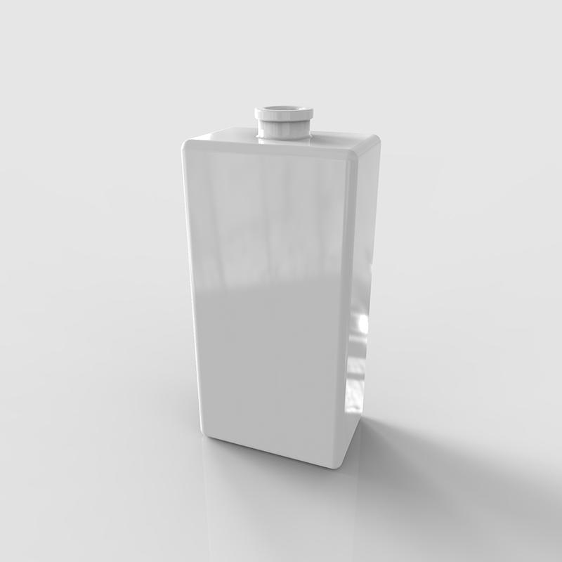 High quality super white rectangle glass bottle for perfume China manufacturer