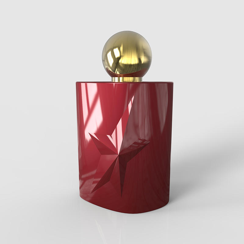 Popular 100ML glass bottles elegant design for perfume bottle