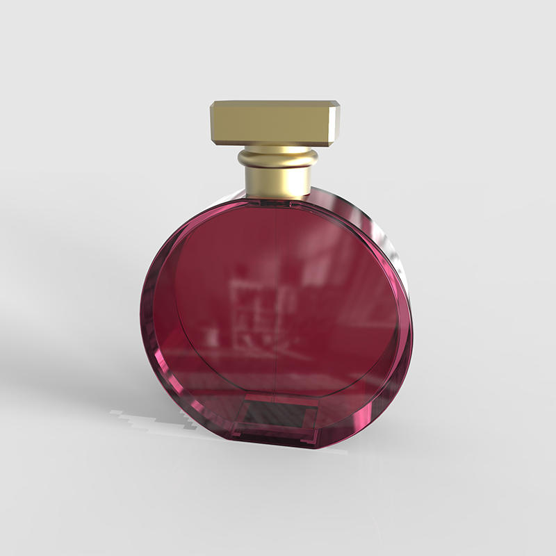 Zamac lid Small easy talking round shape perfume bottle China Factory