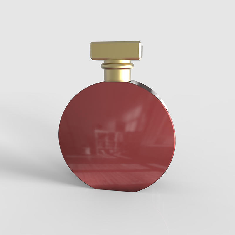 Zamac lid Small easy talking round shape perfume bottle China Factory