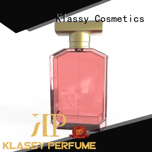 Klassy Cosmetics customized diamond perfume bottle ABS lid perfume package