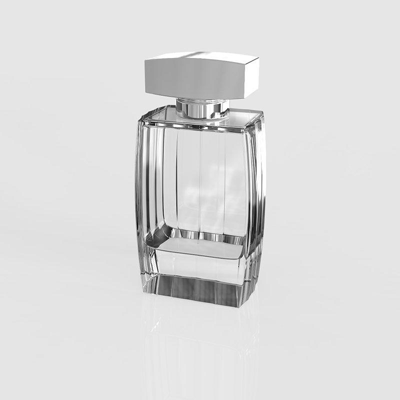 Polished unique design painted glass perfume bottle