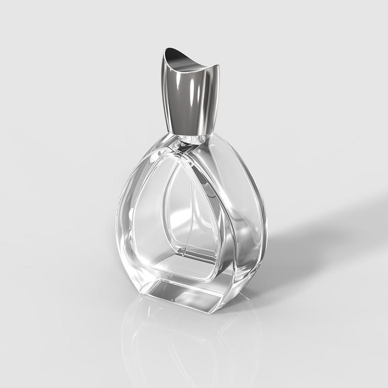 Super clear high end water drop glass bottle for perfume