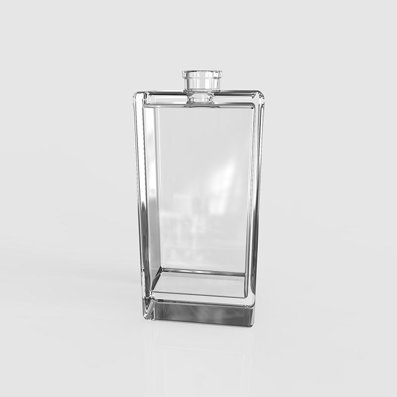 Classical rectangle empty bottle with aluminum sprayer for perfume KPB132