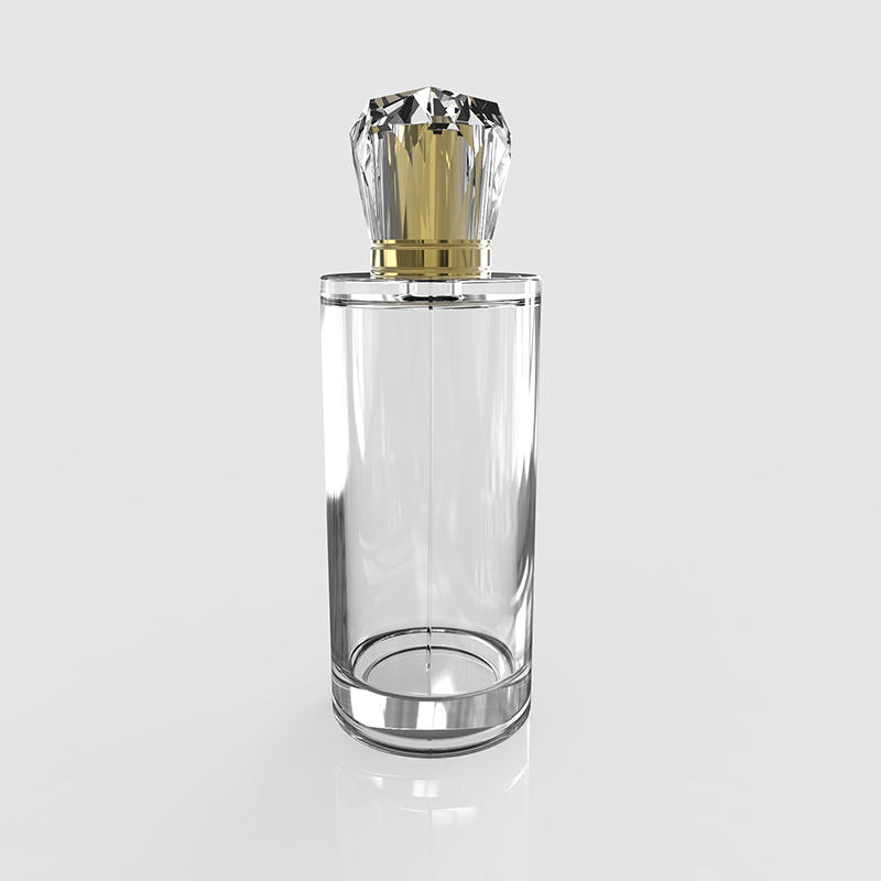 Acrylic cover Classical round empty bottle for perfume