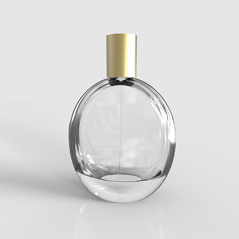 Water drop shape perfume bottle made by super glass