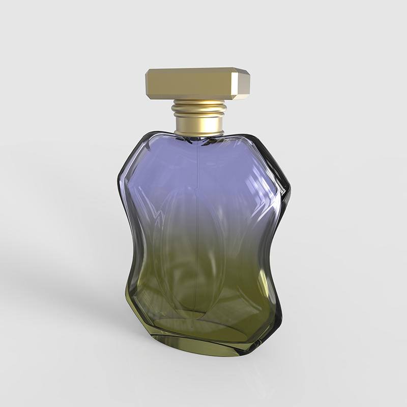 High quality glass bottle for perfume with zamac cover China