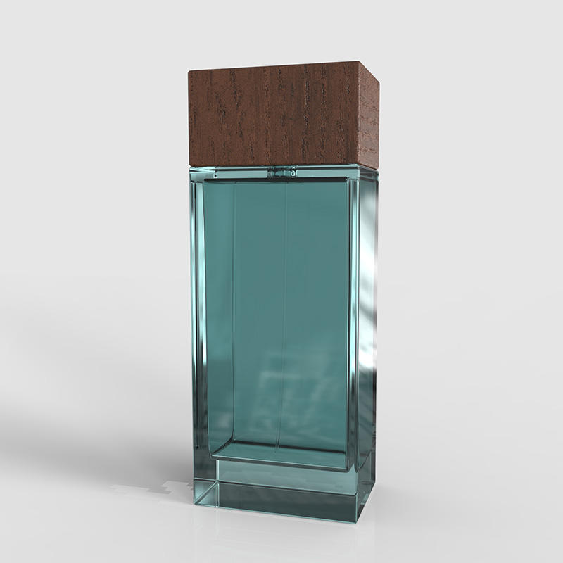 Wholesale custom made luxury square eau de parfum glass bottle for women 100mll