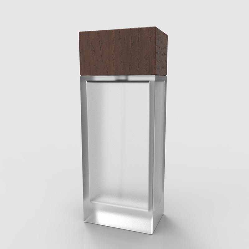 Wholesale custom made luxury square eau de parfum glass bottle for women 100mll
