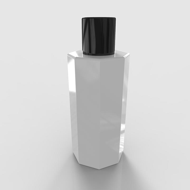 Standard hand polishing glass perfume bottle with selection lid