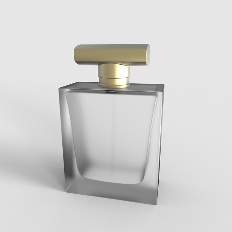 Standard rectangle super white glass bottle for perfume