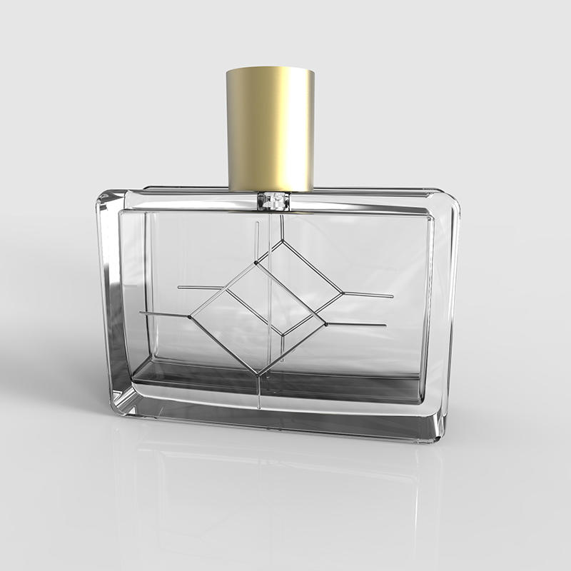 Luxury special rectangle shape 110ml bottle factory
