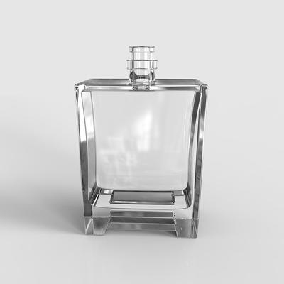 Custom glass bottle for perfume rectangle shape China factory
