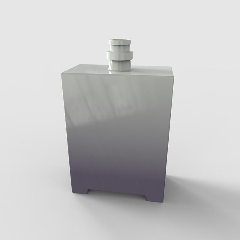 Custom glass bottle for perfume rectangle shape China factory