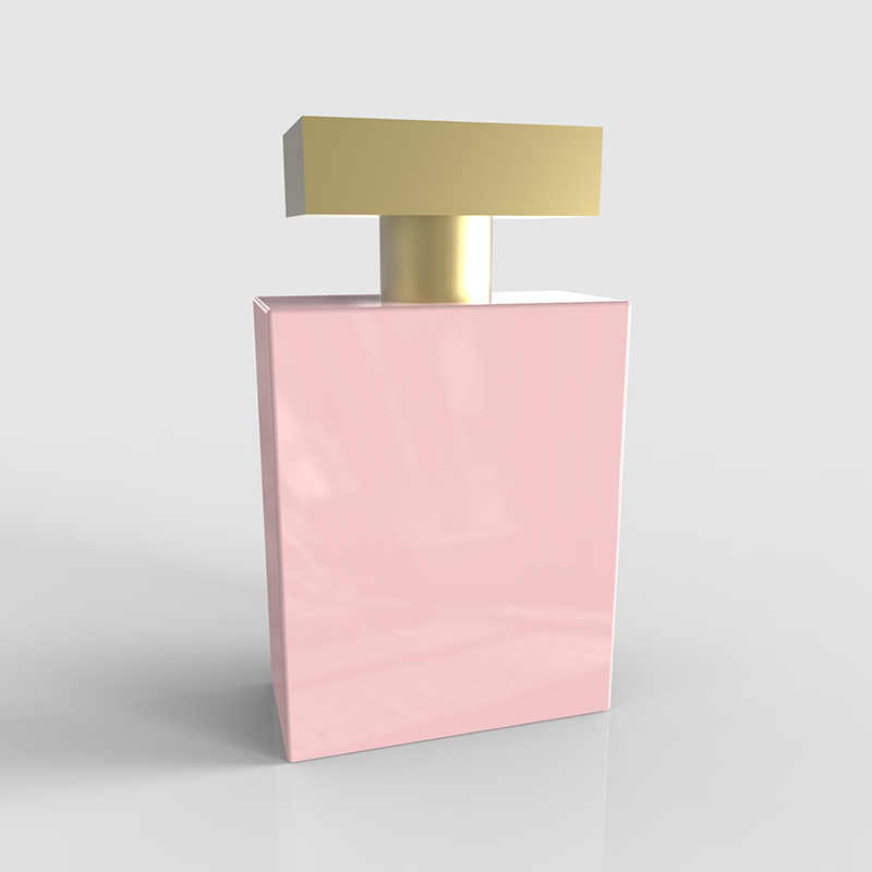 perfume pink rectangular bottle