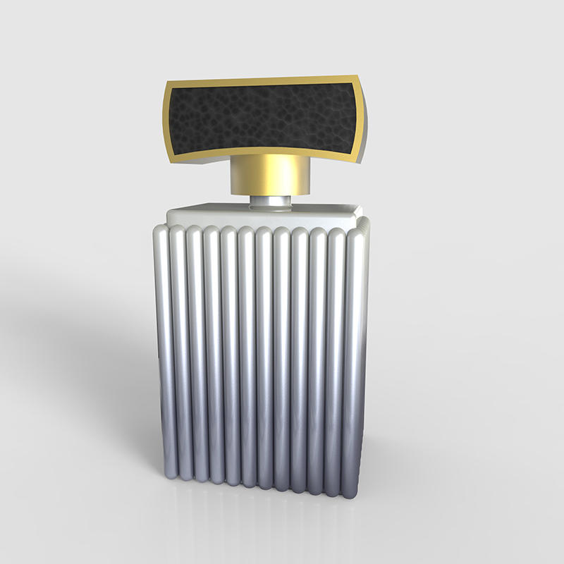 Special shape perfume bottle with leather cap