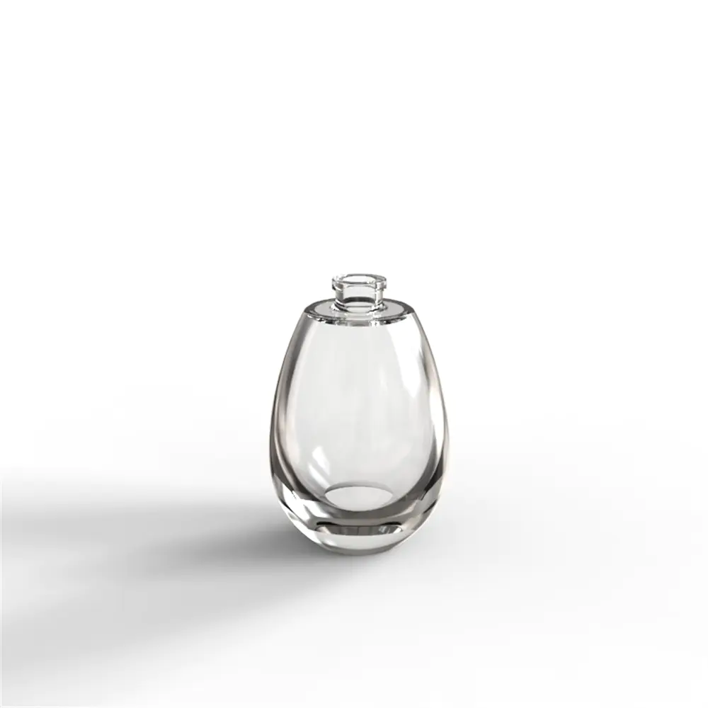 Water drop shaped fragrance bottle in high qulity glass