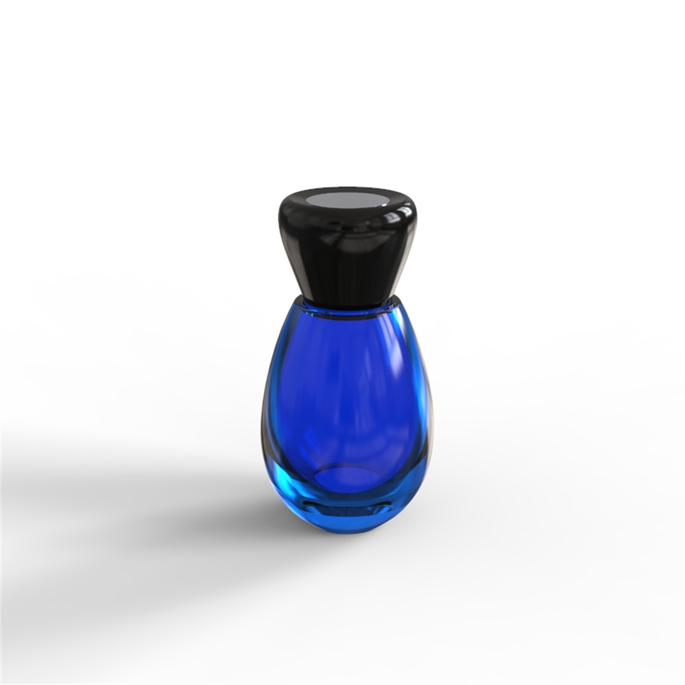 Water drop shaped fragrance bottle in high qulity glass