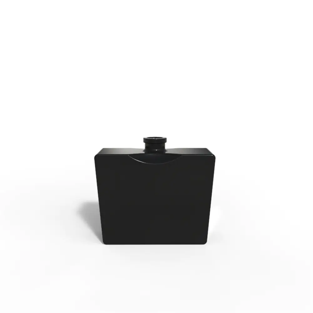 Short heteromorphic rectangle perfumery bottle from Glass Factory