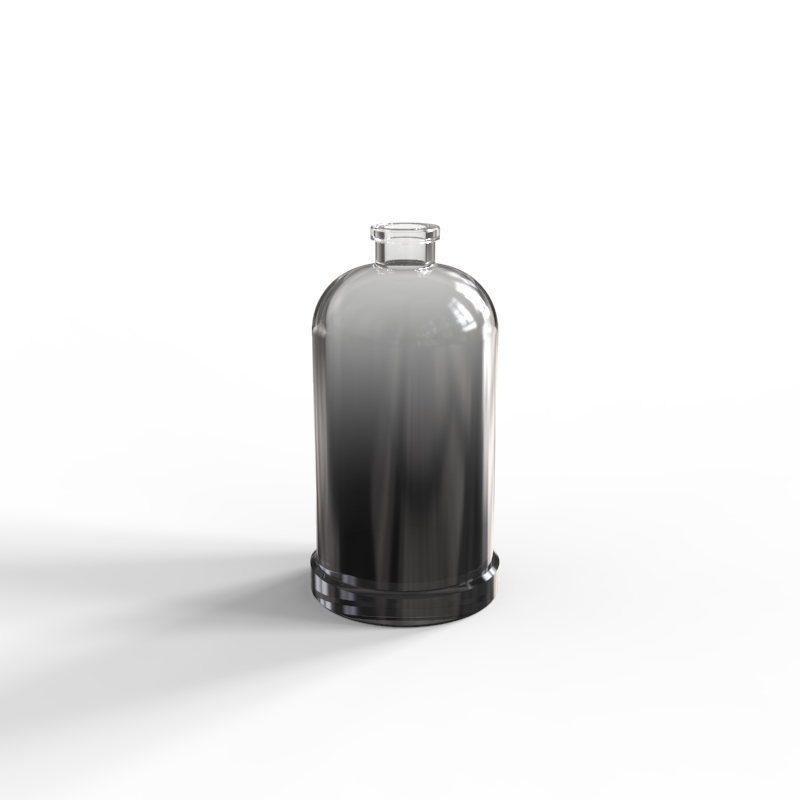 Hot sale ABS Cover Round 50ml clear coated Perfume Bottle