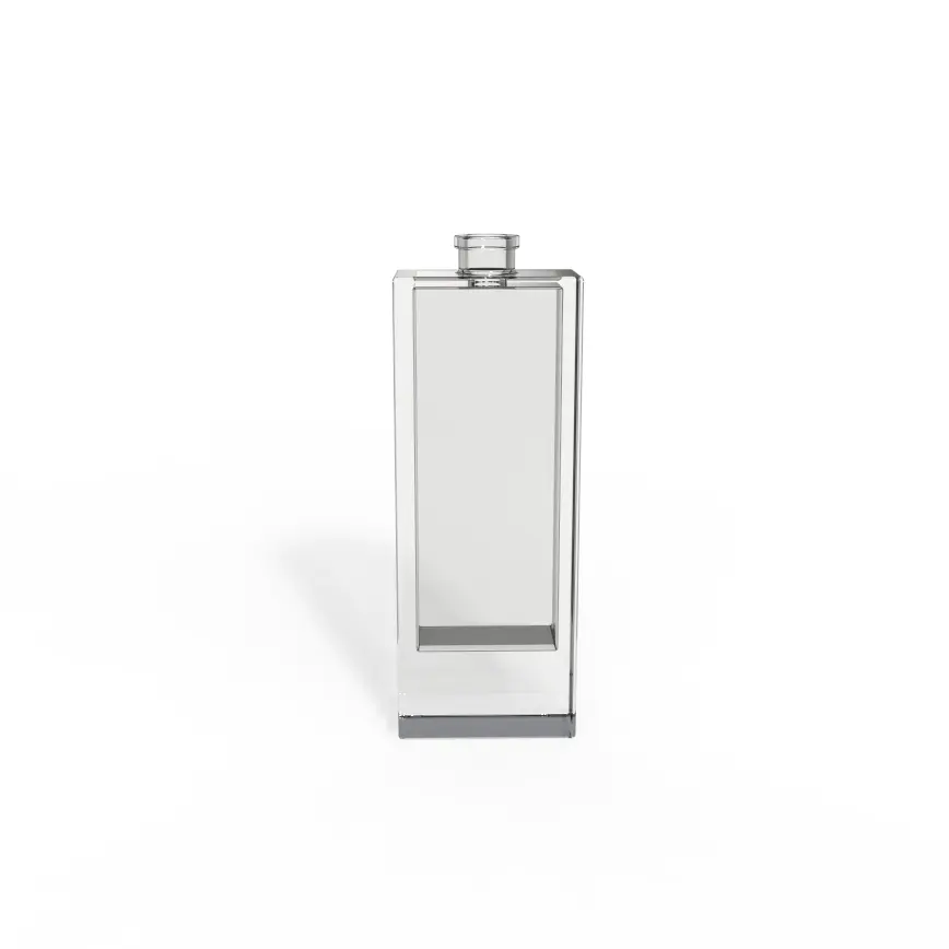 Hot popular 50 ml empty perfume glass bottle logo printed