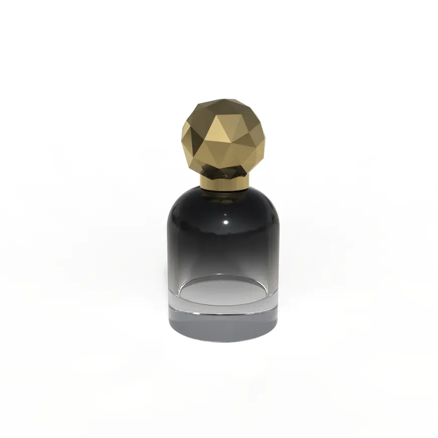 Surlyn lid Small easy talking round shape perfume bottle 50ml