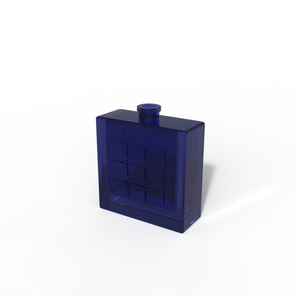 KPB1125 50ml sprayer glass bottle with a rectangle ABS cap