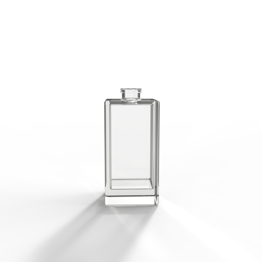 Customized luxurious perfume bottle with metalized zamac cap