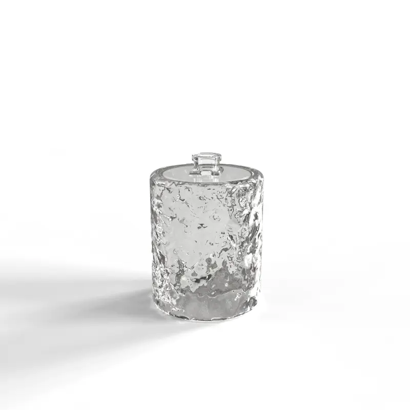Water Wave Transparent Glass Bottle