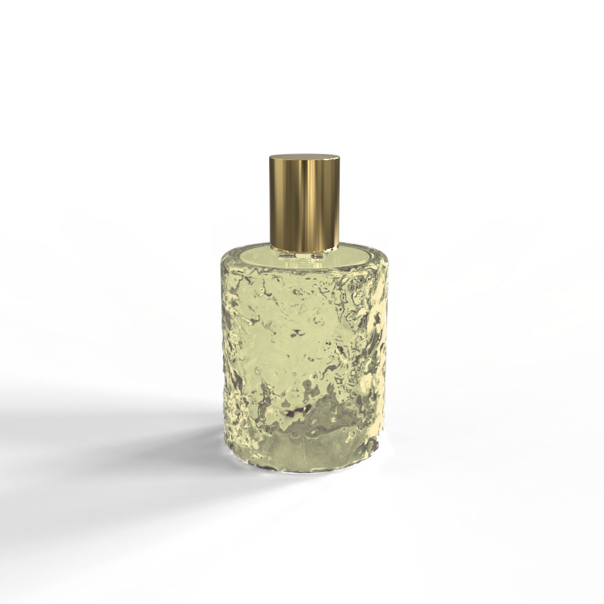 Water Wave Transparent Glass Bottle