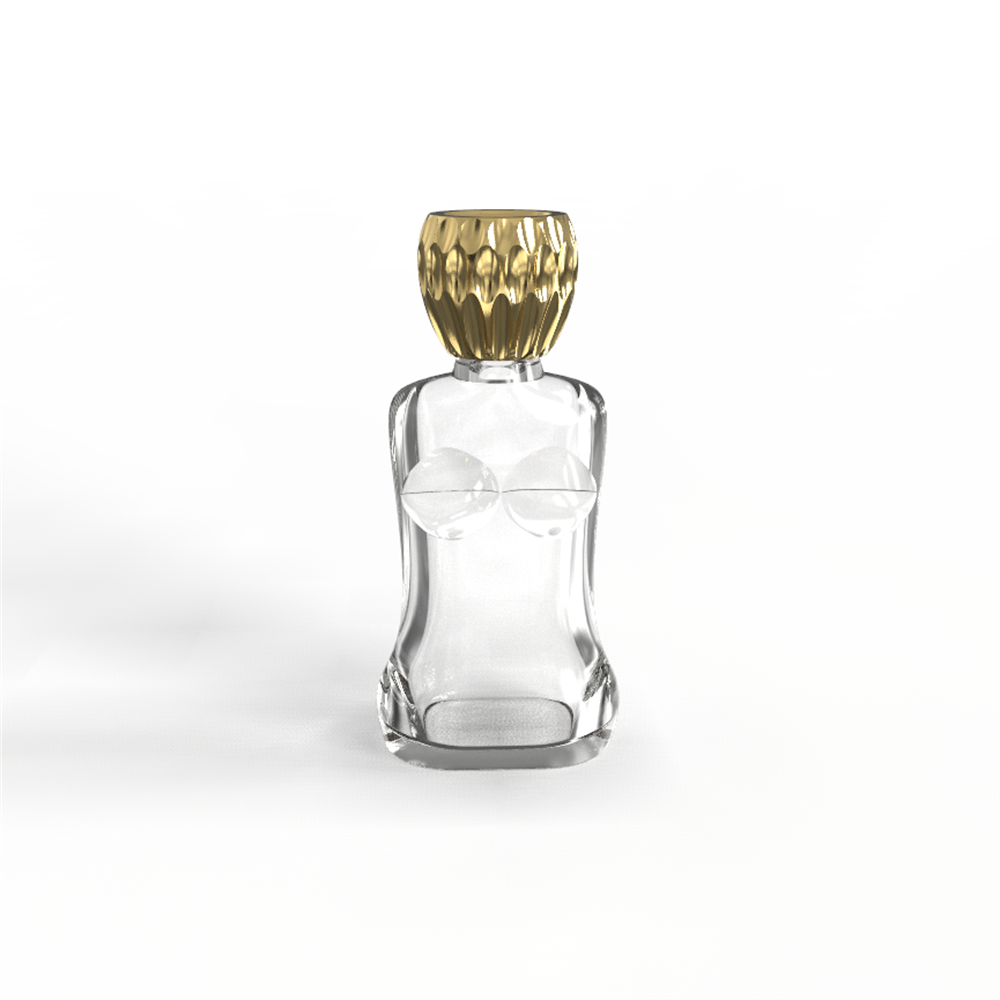 Body Shaped glass bottle Perfume Bottle with different decoration