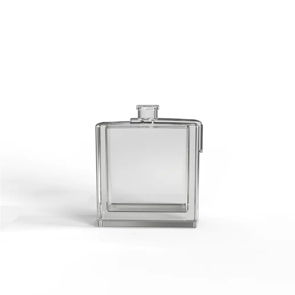 Super White 66ml Glass Perfume Bottle transparent painting