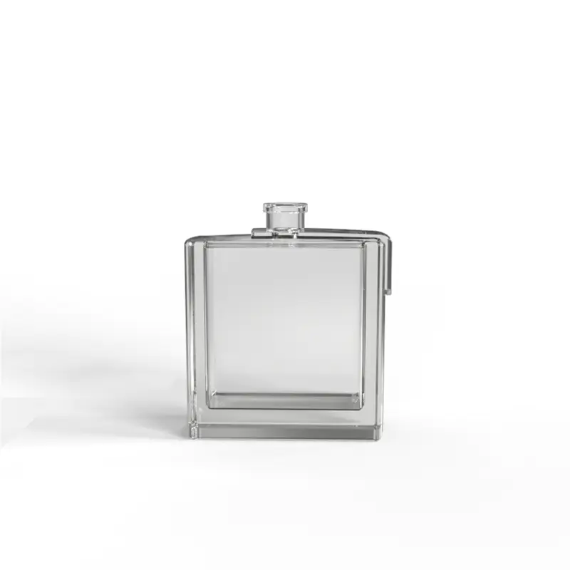 Super White 66ml Glass Perfume Bottle transparent painting