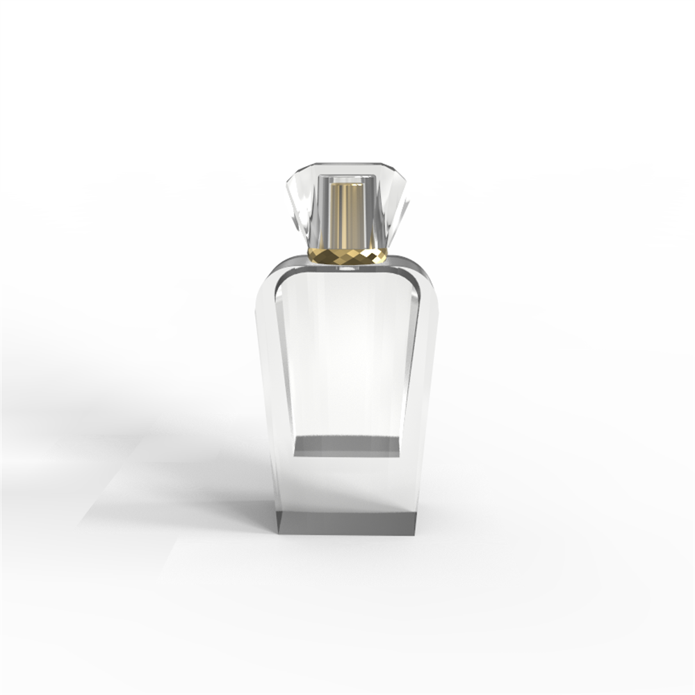 Custom logo solid brown coated parfume bottle high quality Glass