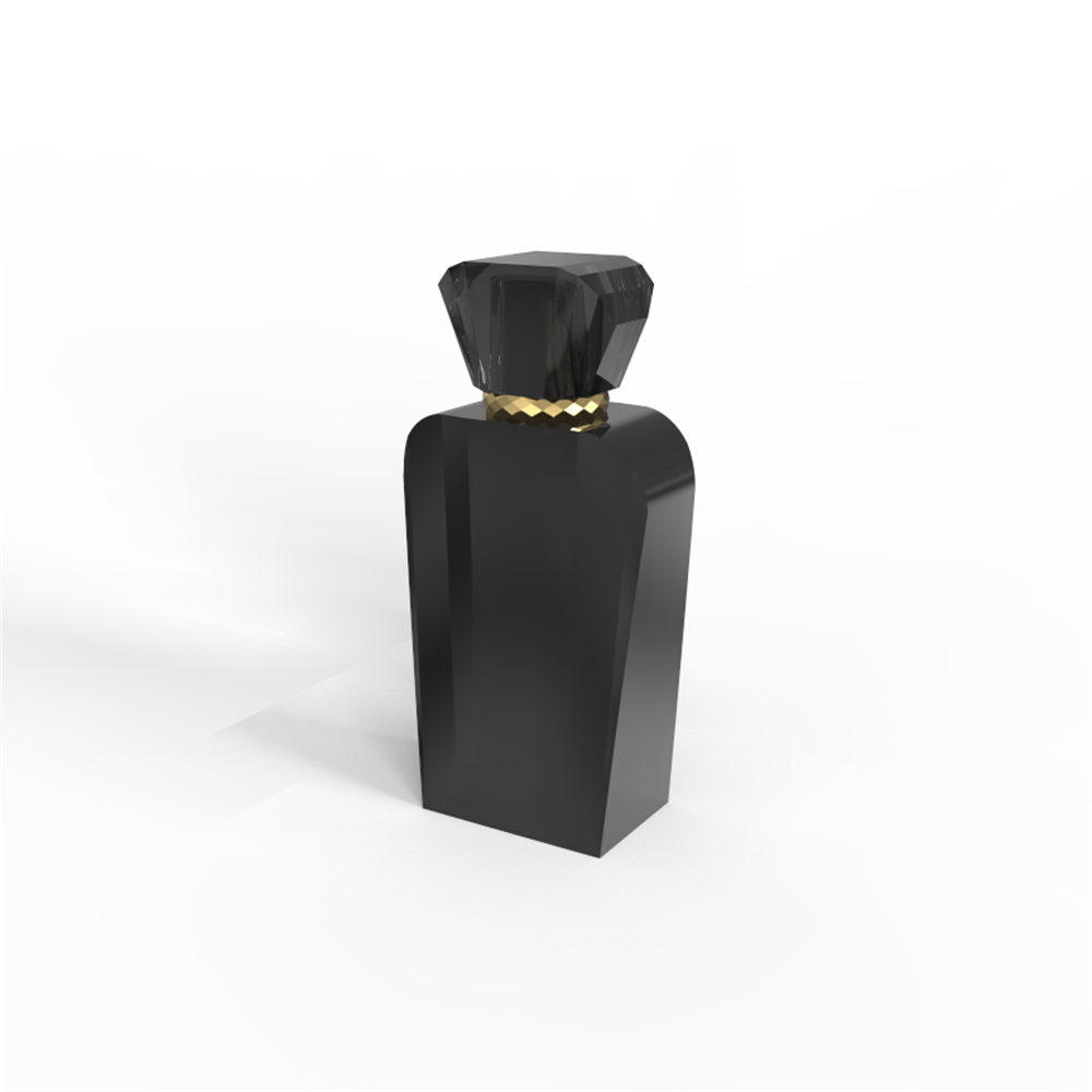 Custom logo solid brown coated parfume bottle high quality Glass