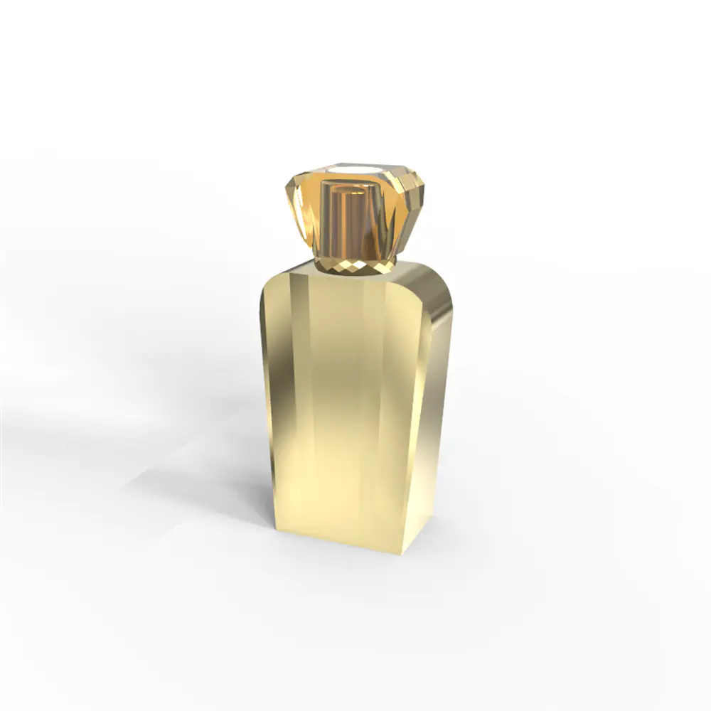 Custom logo solid brown coated parfume bottle high quality Glass