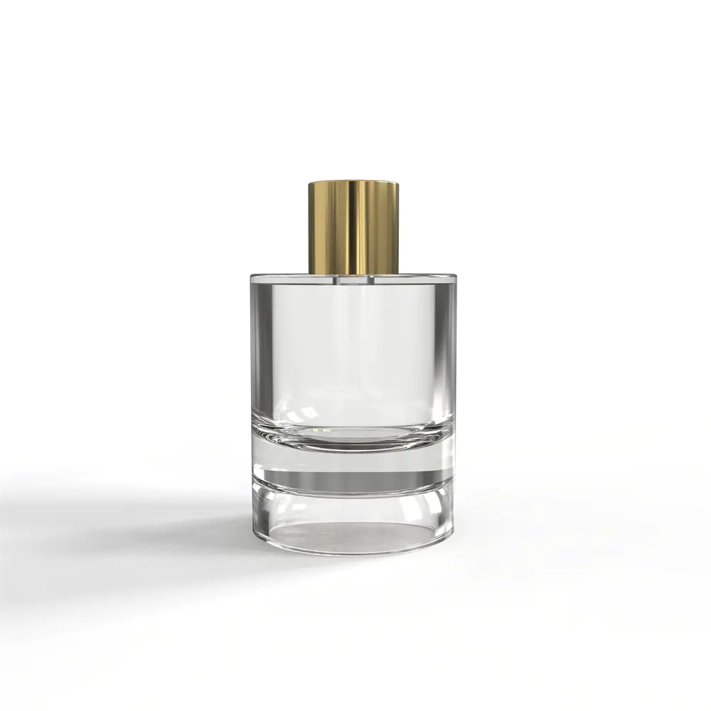 Exclusive Empty Polished Oil Parfum Bottle With Gold caps