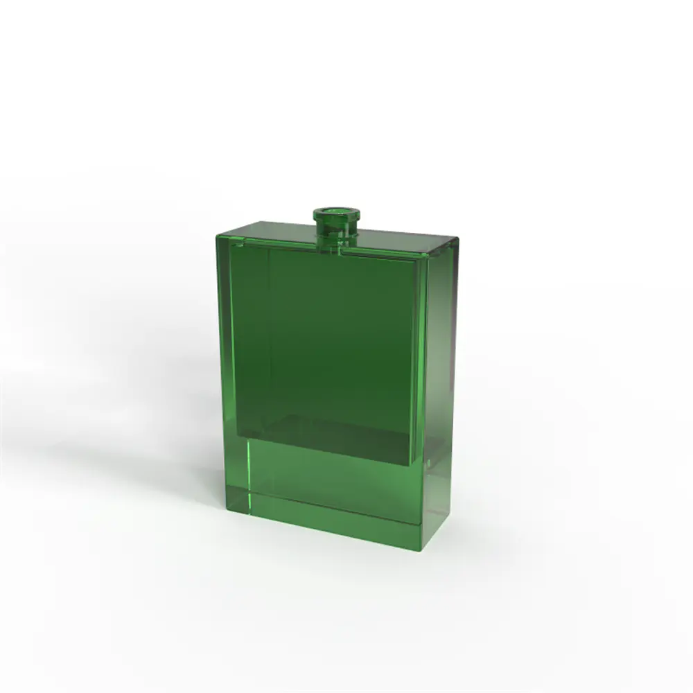100ml Classical Square Cube Perfume Bottle Hand Polished