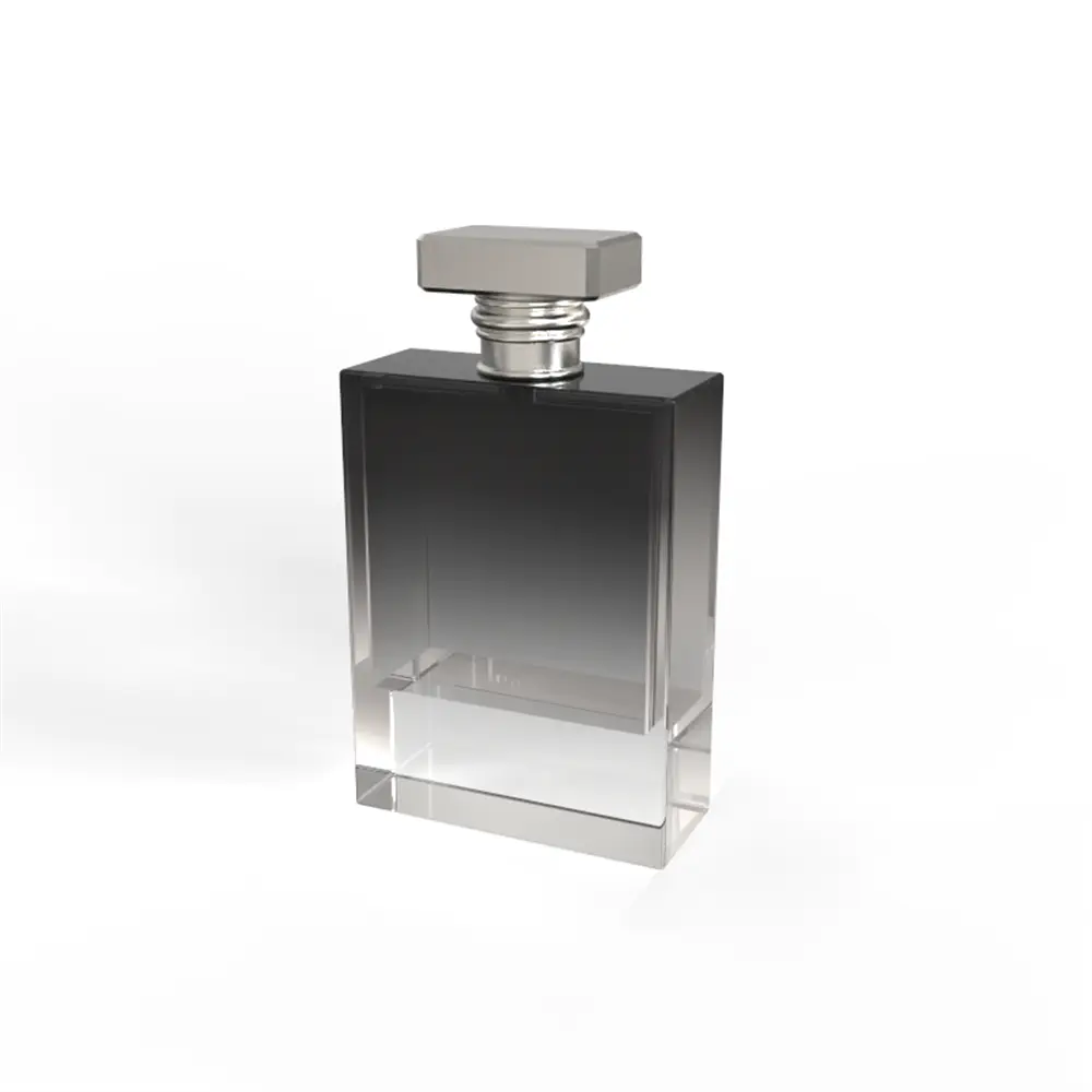 100ml Classical Square Cube Perfume Bottle Hand Polished