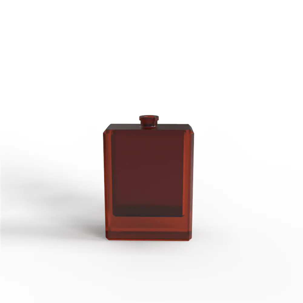 Square Cube Fancy Perfume Bottle 100ml Clear Gradient Color