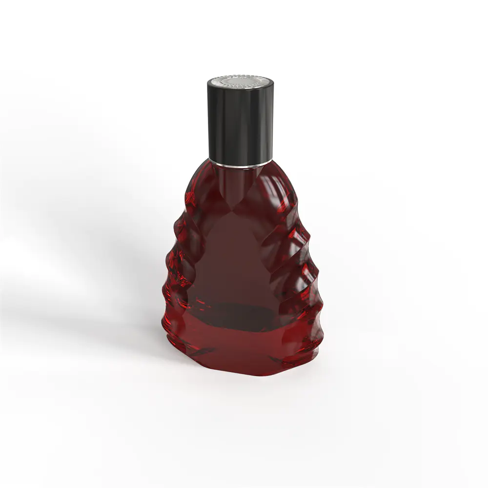 Eco-friendly 100ml cylindrical luxury glass body perfume spray bottle