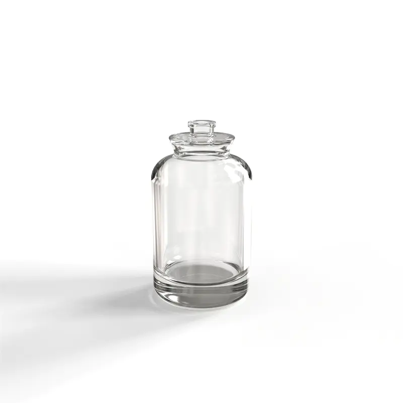 Latest 100ml Round Perfume Glass Bottles With ABS Cap