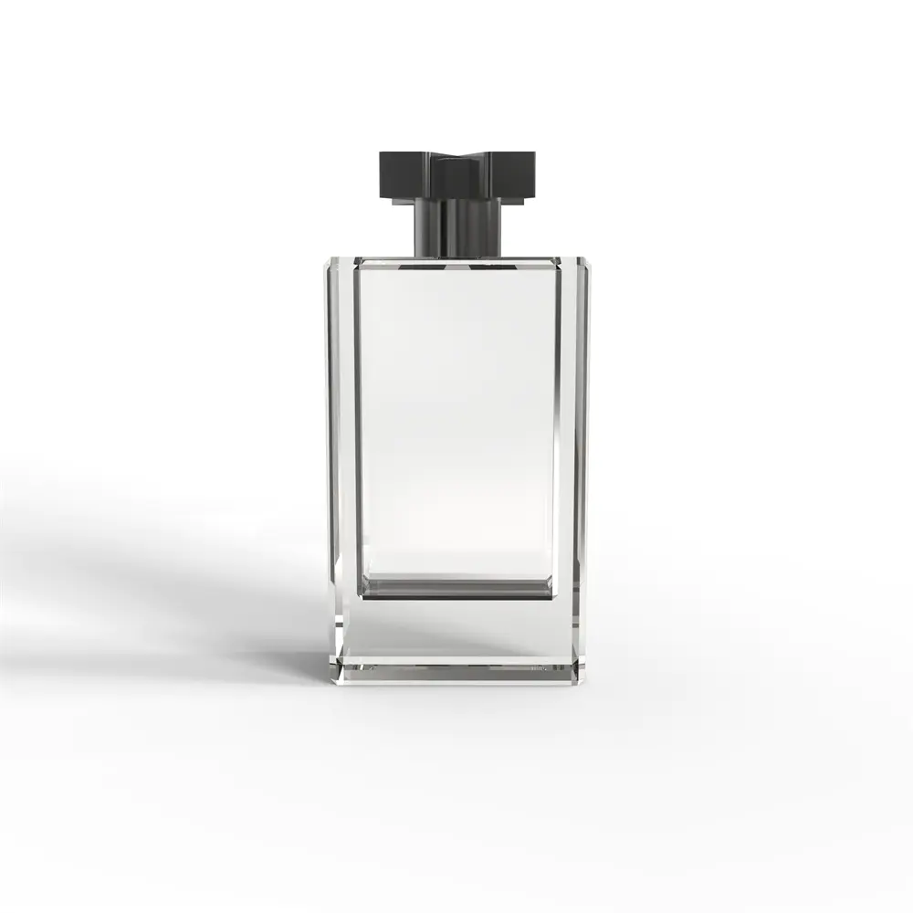 Standard Tall Rectangle Glass Bottle For 100ml perfume