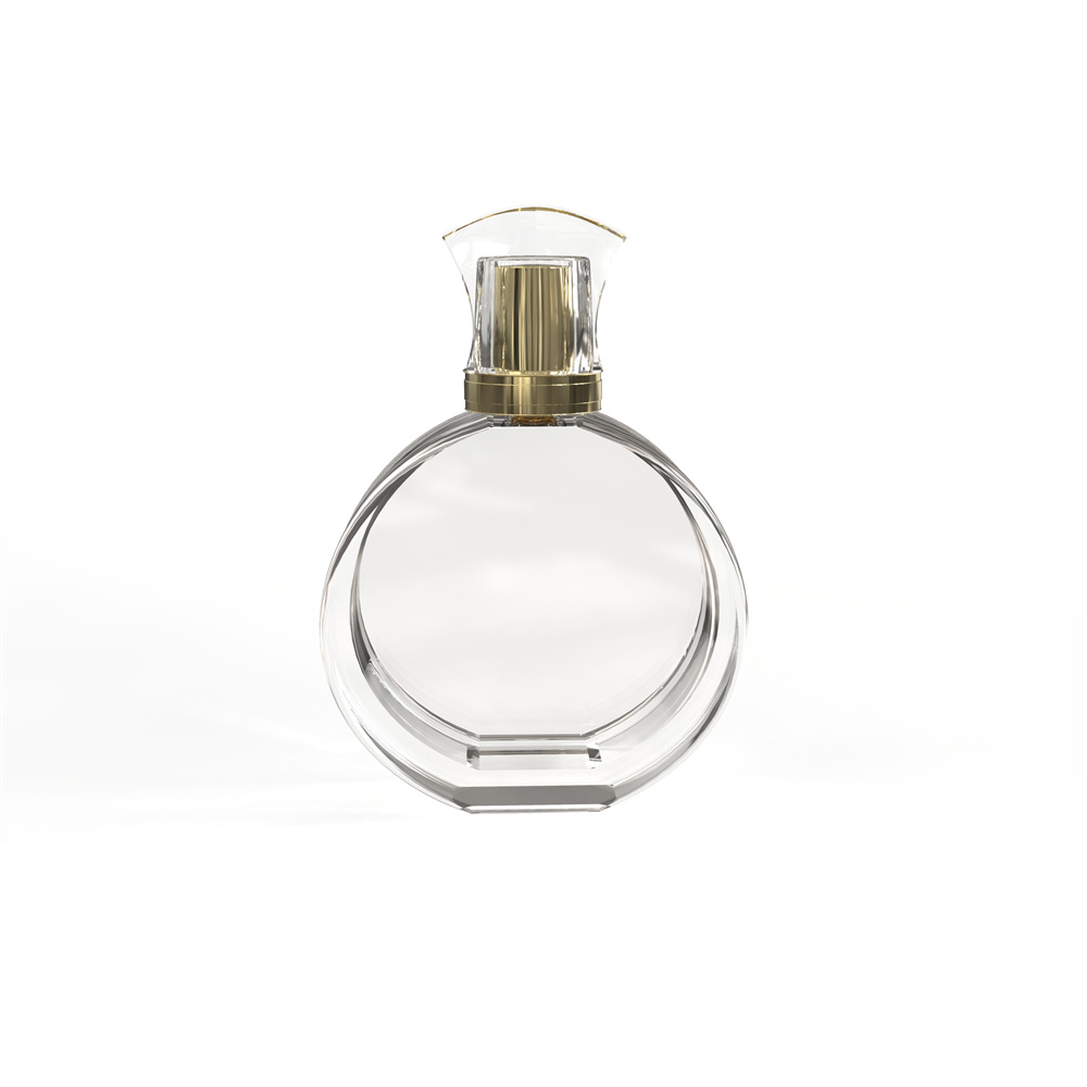 Classical Oblate 100ml Polished Crystal Parfum Bottle