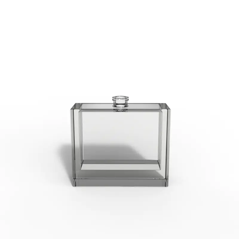 Opaque Transparent Glass Bottle Metallic Metal Cap