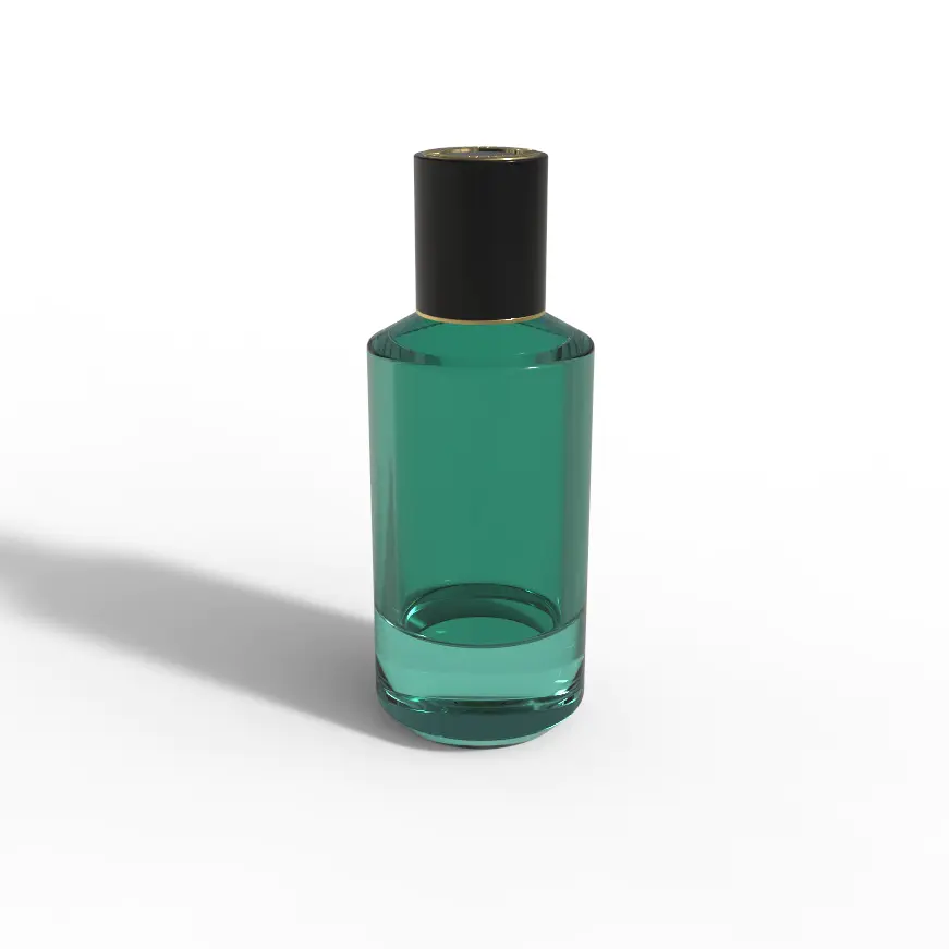 Clear Black Bottle Fragrance Glass