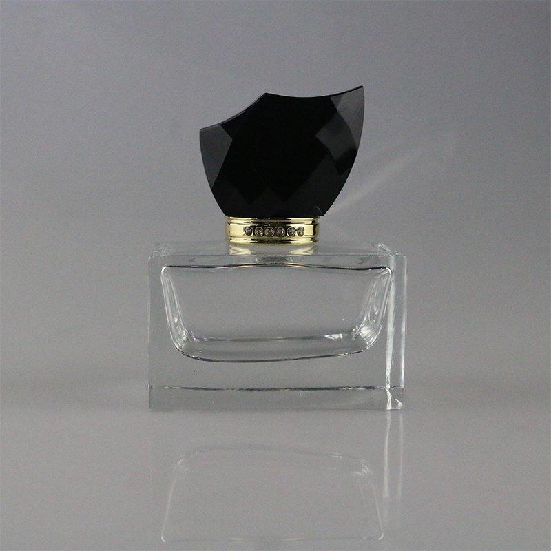 50ml sprayer glass bottle with a rectangle ABS cap