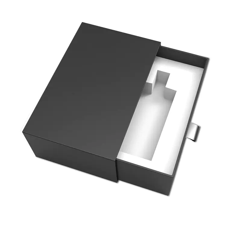 Drawer locked perfumer box in black