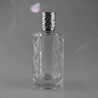 100ml Polished perfume bottle KPB43-100 with a crystal sheen