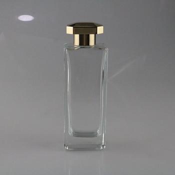 100ml prestigious quality Empty Clear rectangular perfume bottle